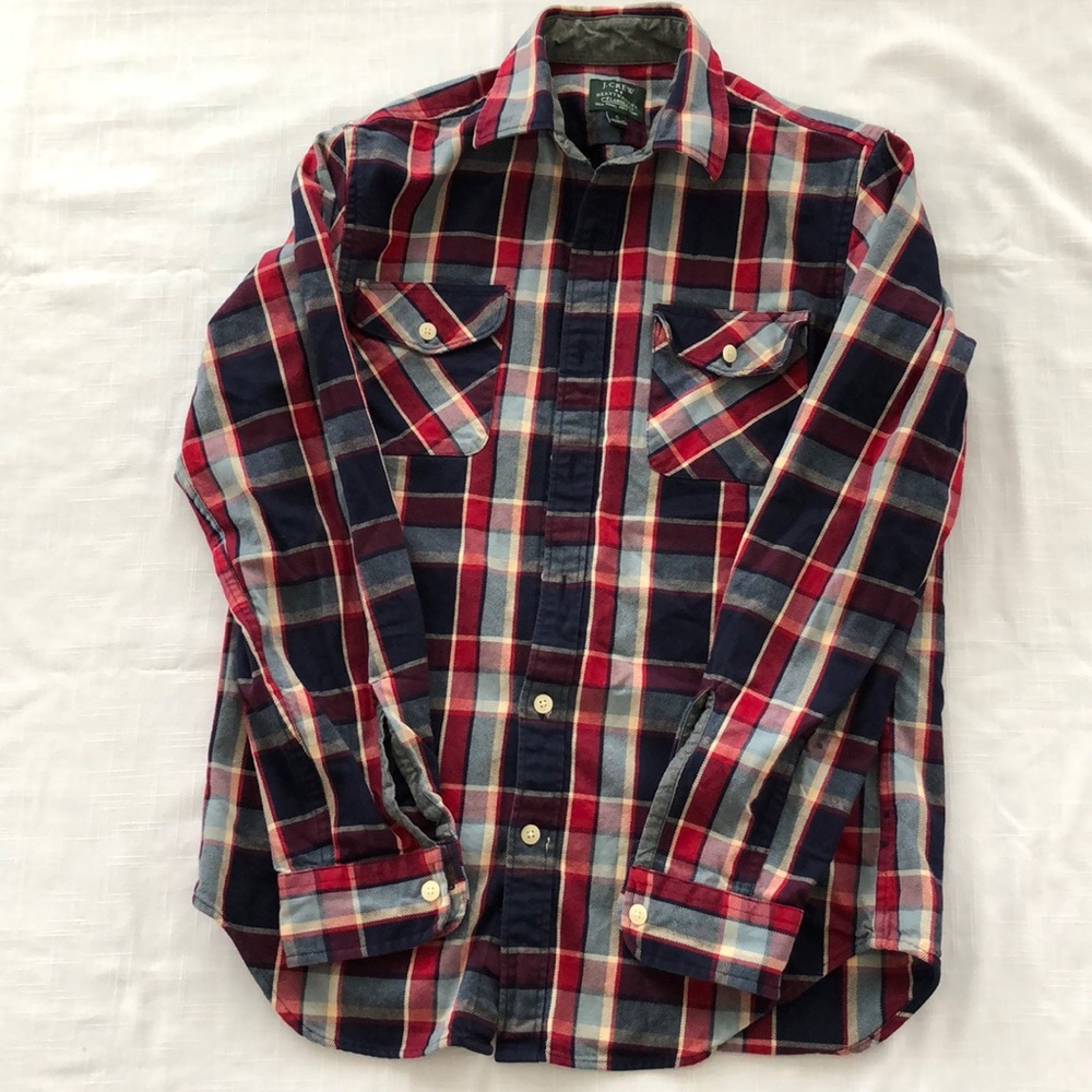J Crew Heavyweight Flannel Shirt.